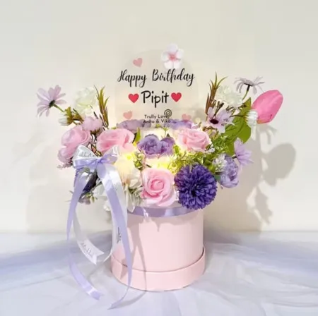 Bloom Box Akrilik Ucapan Ulang Tahun Bojongsari